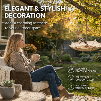 🐦Last Day 49% OFF🐦Mini Umbrella Bird Feeder — Whimsical Garden Charm