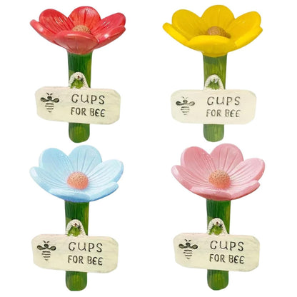 🌸Flower-shaped resin bee watering station🐝💧