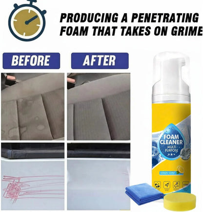 🏆LAST DAY SALE 50% OFF🔥Multi-Function Foam Cleaner – Deep Clean Car, Kitchen, Bathroom & Sofa