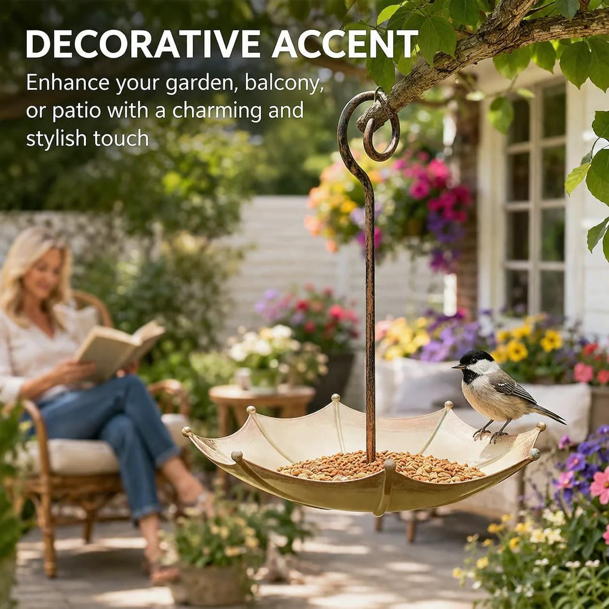 🐦Last Day 49% OFF🐦Mini Umbrella Bird Feeder — Whimsical Garden Charm