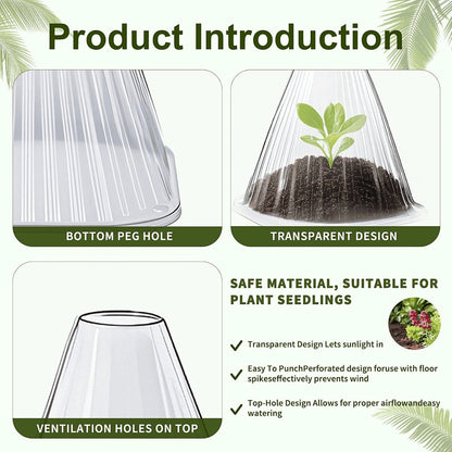 🌿Gardening Greenhouse Plant Covers 🌱Reusable, light-transmitting and breathable💪Prevent🐛insect🐓Poultry❄Frost🌧Rain🌪Wind