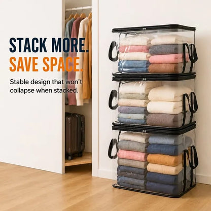 🎁 Last Day 49% OFF📦Large Heavy-Duty Thick Plastic Clear Storage Bag for Clothes, Moving & Storage