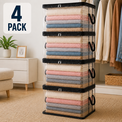 🎁 Last Day 49% OFF📦Large Heavy-Duty Thick Plastic Clear Storage Bag for Clothes, Moving & Storage